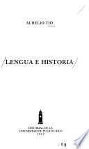 Libro Lengua e historia