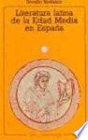 Libro Literatura latina de la Edad Media en España