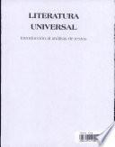 Libro Literatura Universal