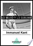 Libro Lo bello y lo sublime