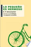 Libro Lo pequeño es hermoso