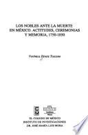 Libro Los nobles ante la muerte en México