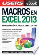 Libro Macros en Excel 2013