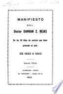 Manifiesto del Doctor Damián Z. Rejas