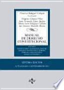 Libro Manual de derecho constitucional / Constitutional Law Manual