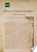 Libro Manual de Derecho Romano