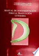 Libro Manual de documentación para la traducción literaria