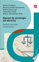Libro Manual de sociología del derecho
