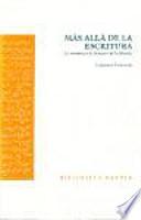 Libro Más allá de la escritura