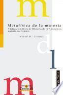 Libro Metafísica de la materia