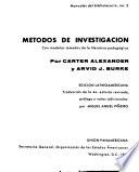 Libro Métodos de investigación con modelos tomados de la literatura pedagógica