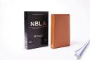 Libro NBLA Biblia Ultrafina, Colección Premier, Caramelo, Edición Letra Roja