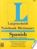 Libro Notebook Dictionary
