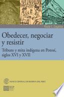 Libro Obedecer, negociar y resistir