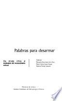 Libro Palabras para desarmar