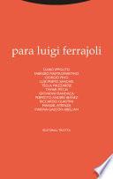 Libro Para Luigi Ferrajoli