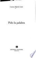 Libro Pido la palabra