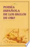 Libro Poesía española de los Siglos de Oro