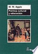 Libro Política cultural y educación
