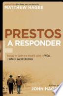 Libro Prestos a responder