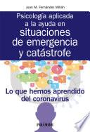Libro Psicología aplicada a la ayuda en situaciones de emergencia y catástrofe