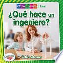 Libro ¿qué Hace Un Ingeniero?