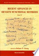 Libro Recent Advances in Density Functional Methods