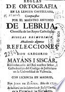 Libro Reglas de ortografia en la lengua castellana