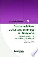 Libro Responsabilidad penal de la empresa multinacional ¿Filosofía o sicología de los derechos humanos?