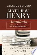 Libro RVR Biblia de Estudio Matthew Henry, Tapa Dura, Con índice