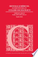 Libro Sistemas jurídicos : elementos para un análisis sociológico