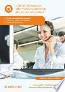 Libro Técnicas de información y atención al cliente/consumidor. COMT0110