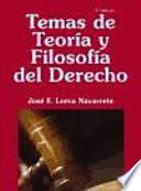 Libro Temas de teoría y filosofía del derecho