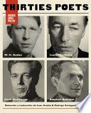 Libro Thirties Poets (Louis MacNeice, W. H. Auden, Cecil Day-Lewis, Stephen)