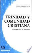 Libro Trinidad y comunidad cristiana