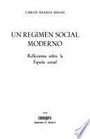 Libro Un régimen social moderno