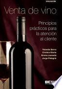 Libro Venta de vino. Principios prácticos para la atención al cliente