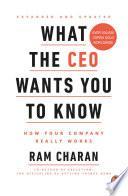 Libro What the CEO Wants You to Know